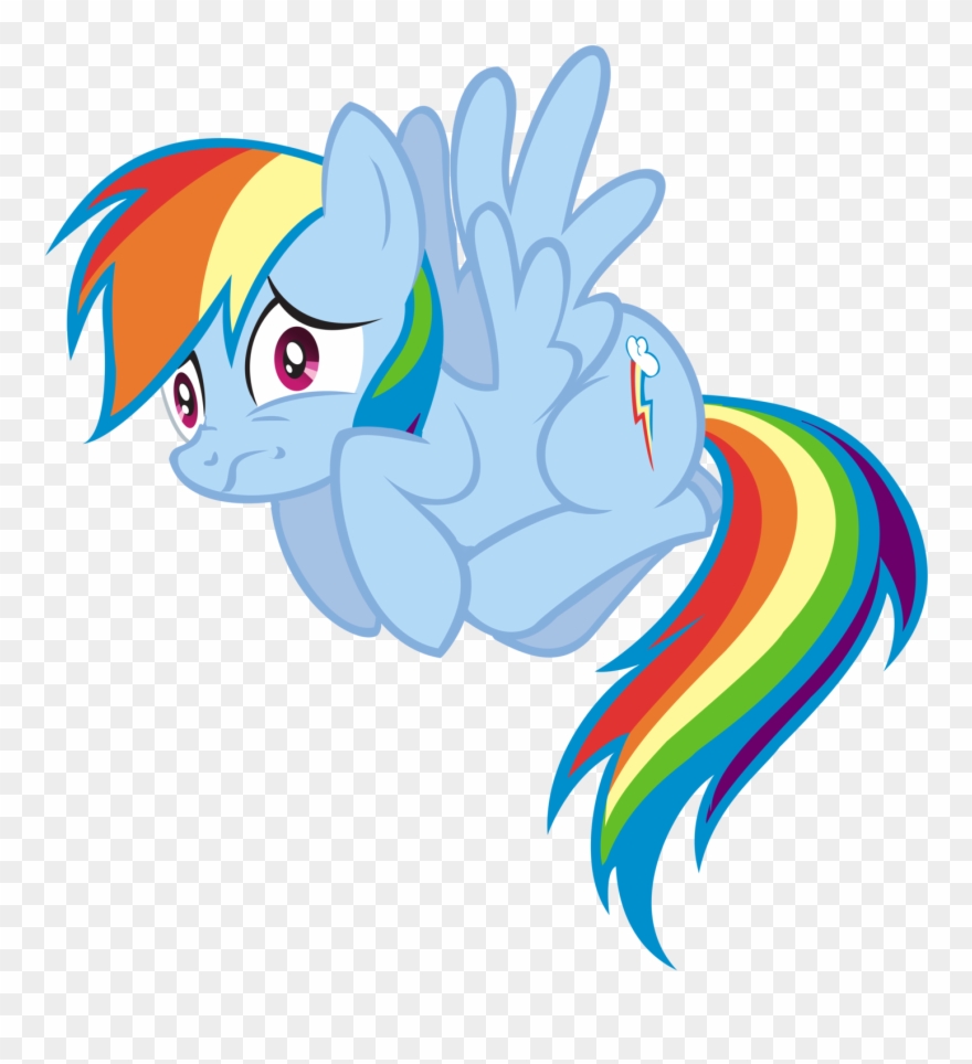 Goatwhore - My Little Pony Rainbow Dash Scared Clipart