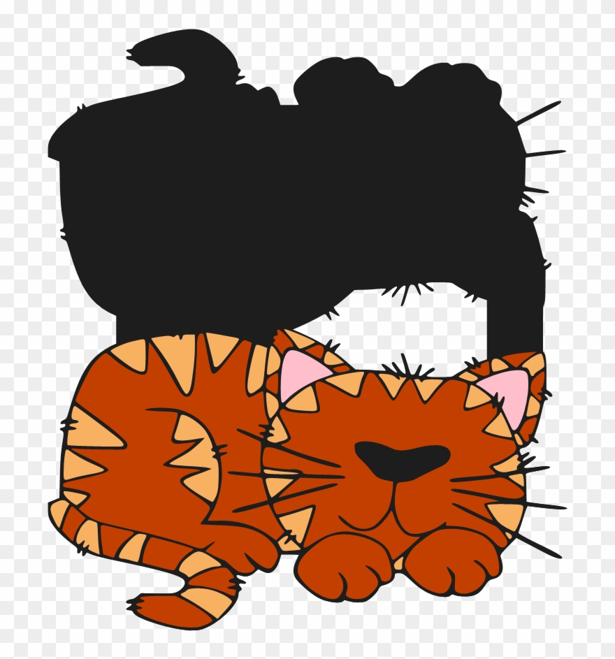 Sleepy Cat - Illustration Clipart