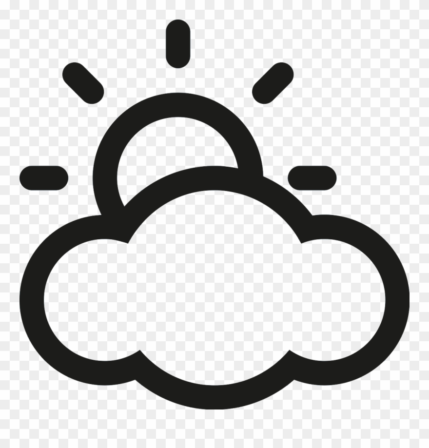 Partly Cloudy Day Atmovantage Web Design Partly Cloudy - Cloud With Sun Symbol Clipart