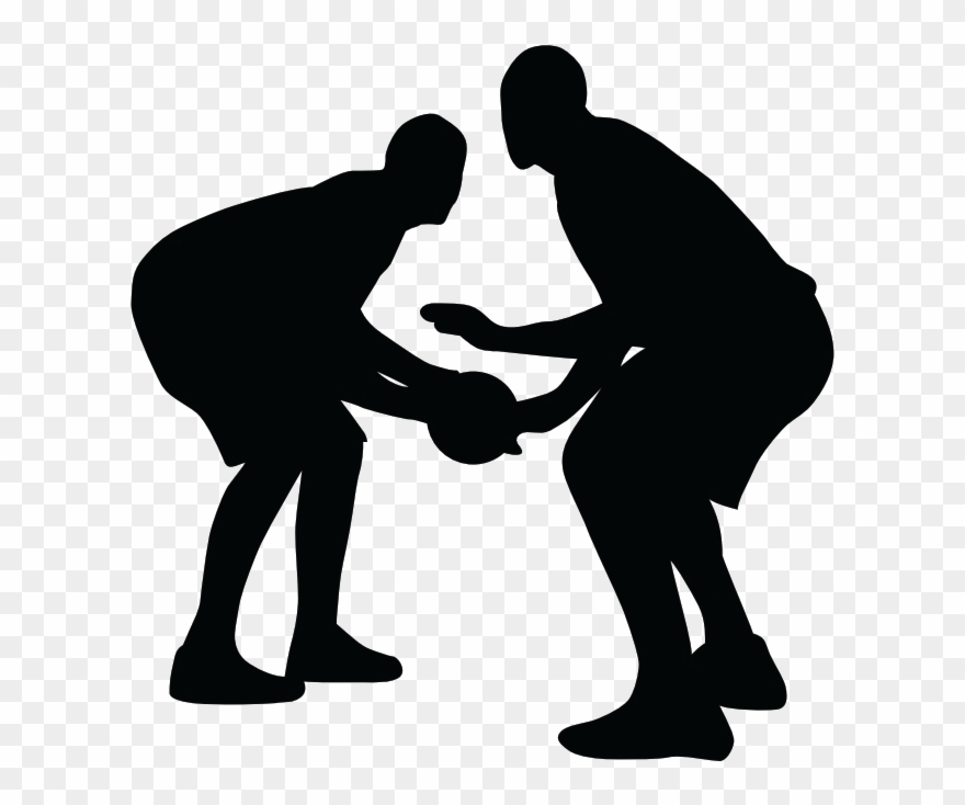 Jpg Free Library Collection Of Defense High Quality - Basketball Silhouette Clipart