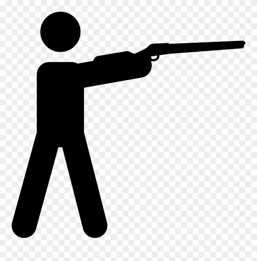 Shooting Image Royalty Free Stock Huge - Hunters Silhouette With Transparent Background Clipart