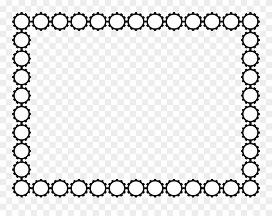Black And White Photo Frame Best 10 Black Picture Frames - Stars Clipart Black And White Border - Png Download