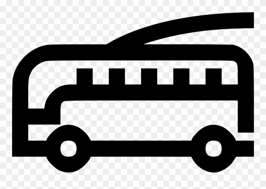Streetcar Drawing Trolley Line - Bus Clipart