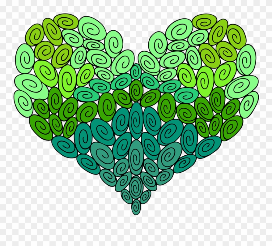 90 Swirl Heart - Illustration Clipart