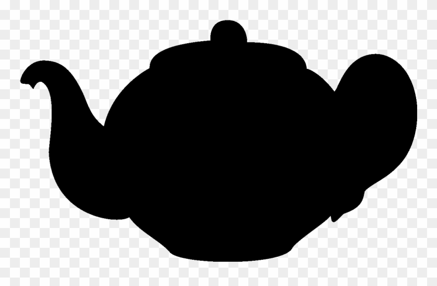 Sticker Ardoise Grande Theiere Ambiance Sticker Ardoise - Illustration Clipart