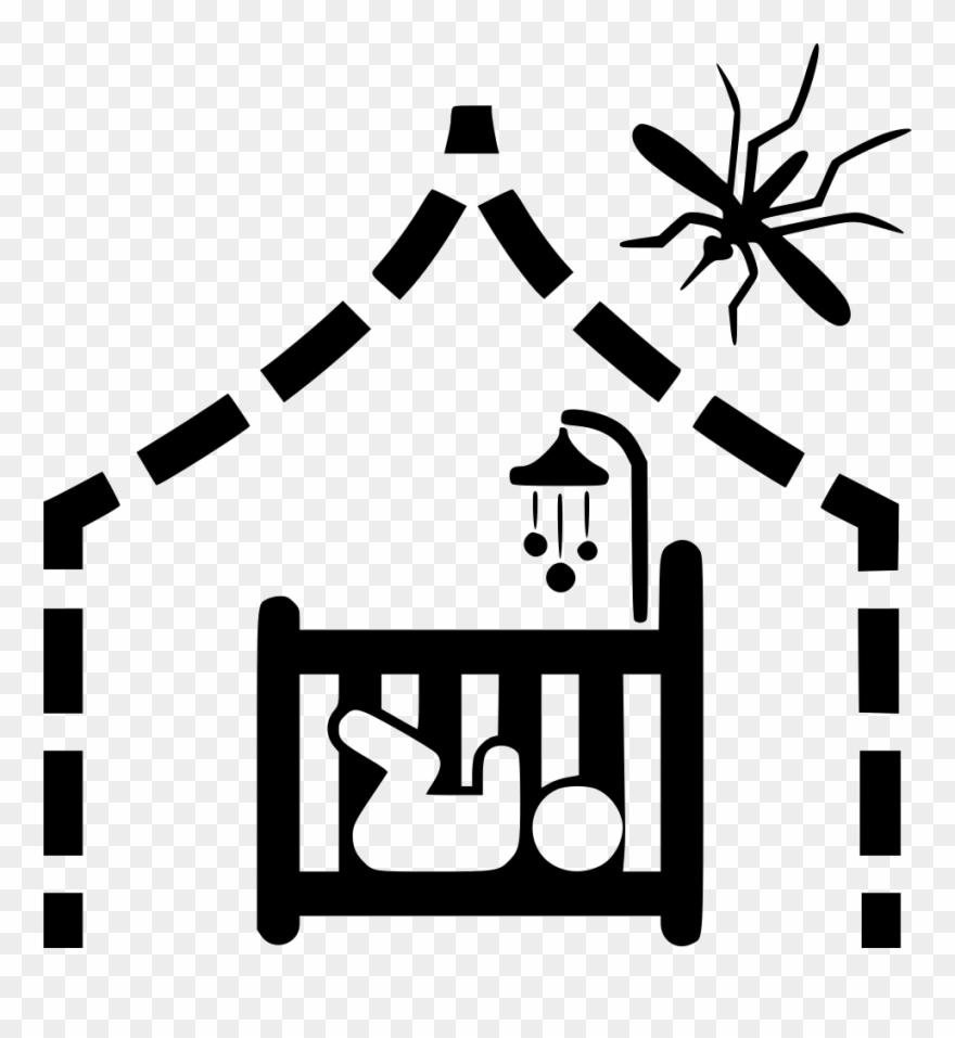 Baby Crib Comments - Mosquito Bed Net Icon Png Clipart