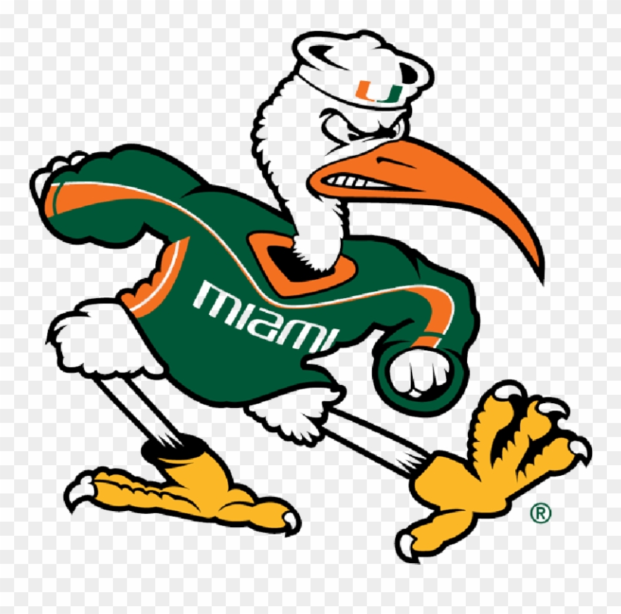University Of Miami Daytripper University Football - Miami Hurricanes Logo Png Clipart