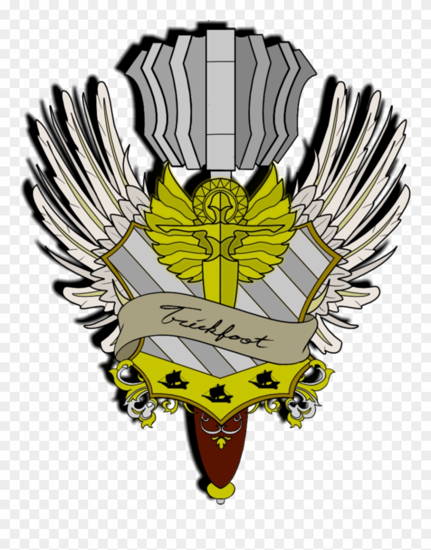Wings Clipart Family Crest - Clip Art - Png Download