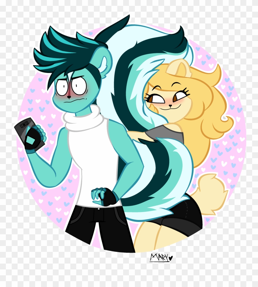 Tail Hug - Drawing Clipart