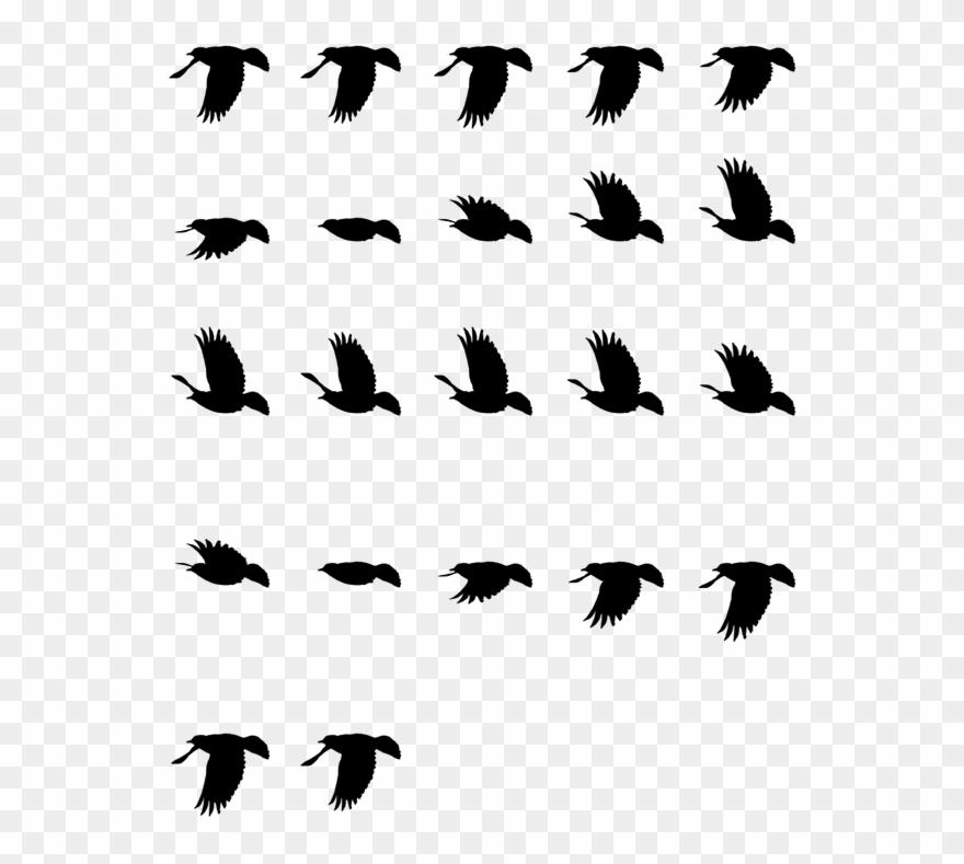 Flip Book Animation Transprent - Pixel Art Flying Bird Clipart