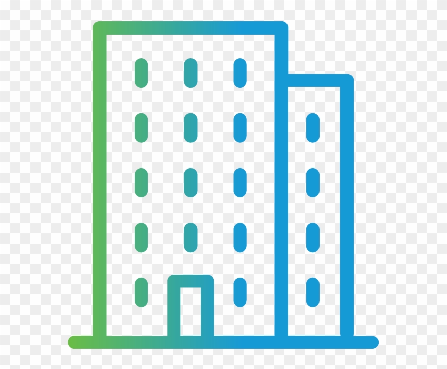 Icon Of Office Building - Building Clipart