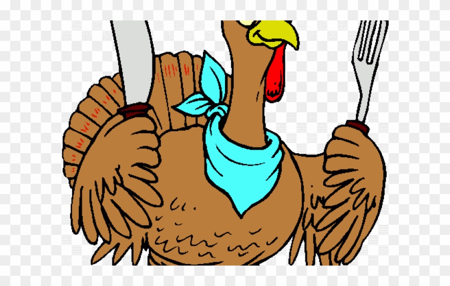Turkey Bird Clipart Transparent Background - Clip Art Turkey Dinner - Png Download