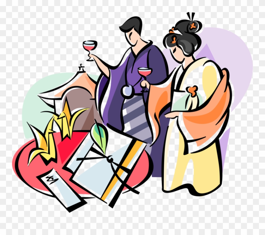 Japan Clipart Japan Wedding - Png Wedding Japan Cartoon Transparent Png