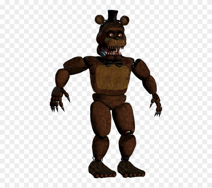 Artworkunwithered Nightmare - Fnaf 4 Freddy Clipart