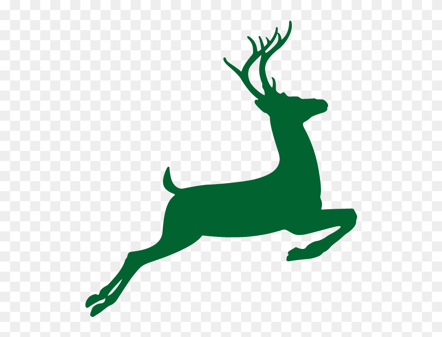 White-tailed Deer Drawing Clip Art - Christmas Silhouette Images Transparent - Png Download
