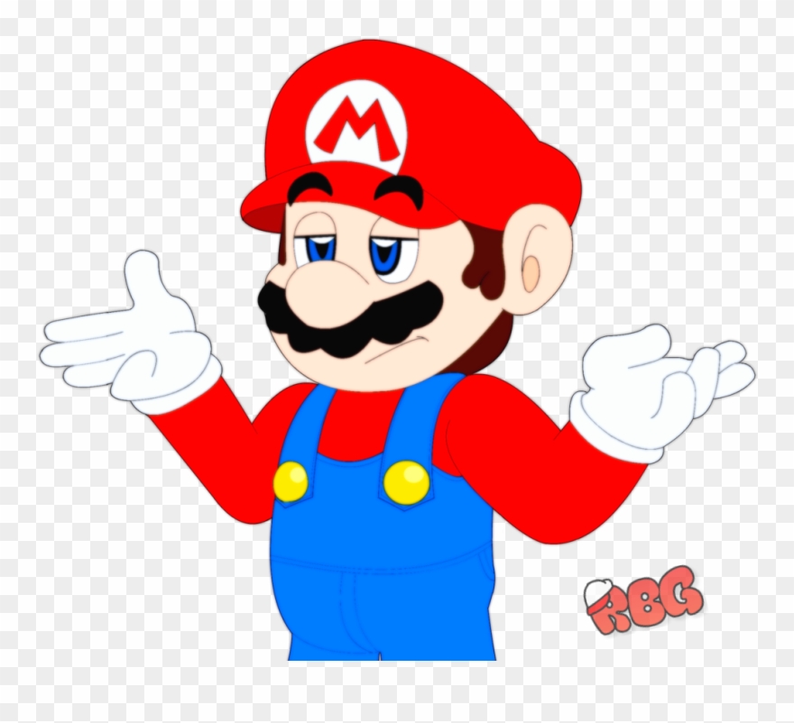 View Samegoogleiqdbsaucenao Shrugging Mario , - Shrug Paper Mario Clipart