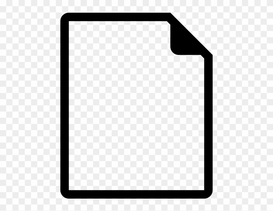 Blank Document Rubber Stamp - Rubber Stamping Clipart