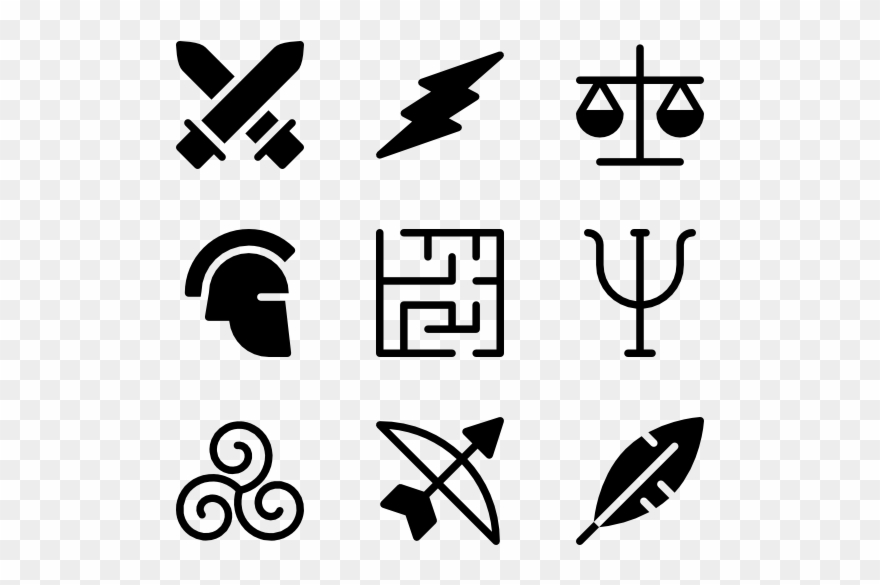 Ancient Greece - Ancient Greece Ancient Greek Symbols Clipart