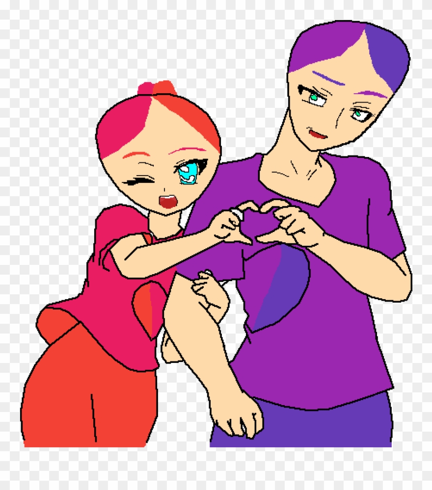 Apple And Her Ex-husband - Cartoon Clipart