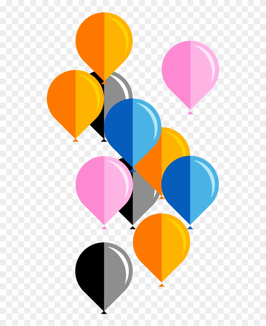 Orange Thanks You - Balloon Clipart