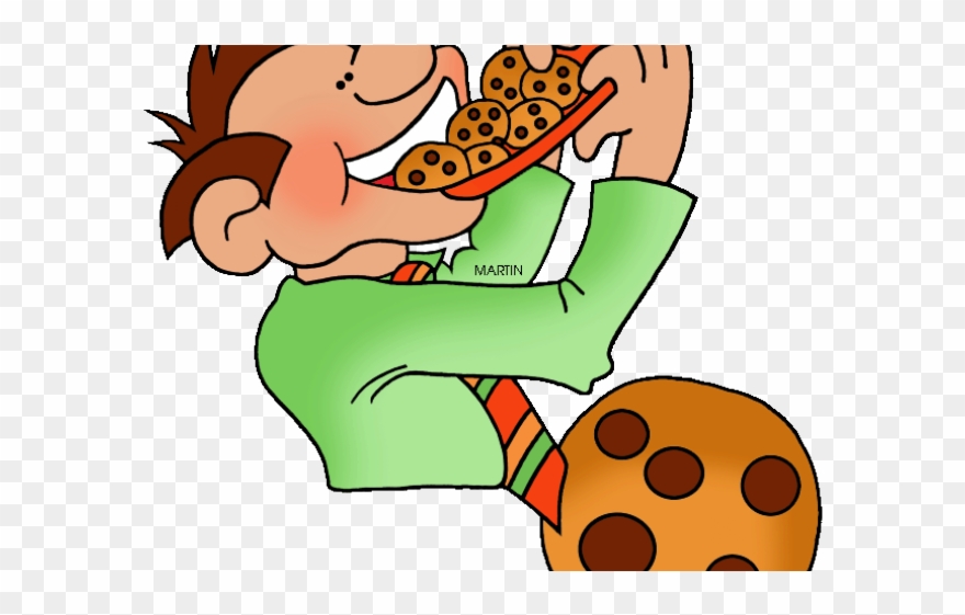 Biscuit Clipart Eaten Cookie - Eat A Biscuit Clipart - Png Download