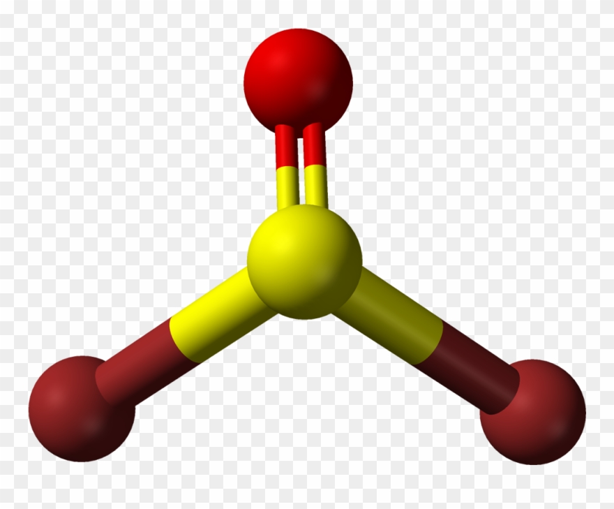 Thionyl Bromide From Xtal 3d Balls A - Chemistry Clipart