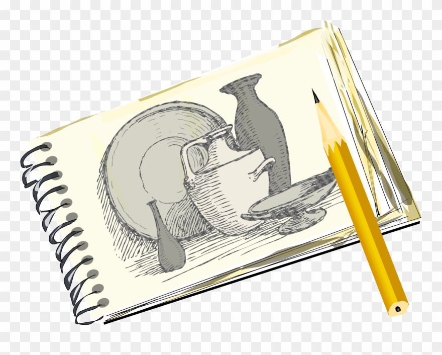 Clipart With Still Life Free - Size Of Small Sketch Pad - Png Download