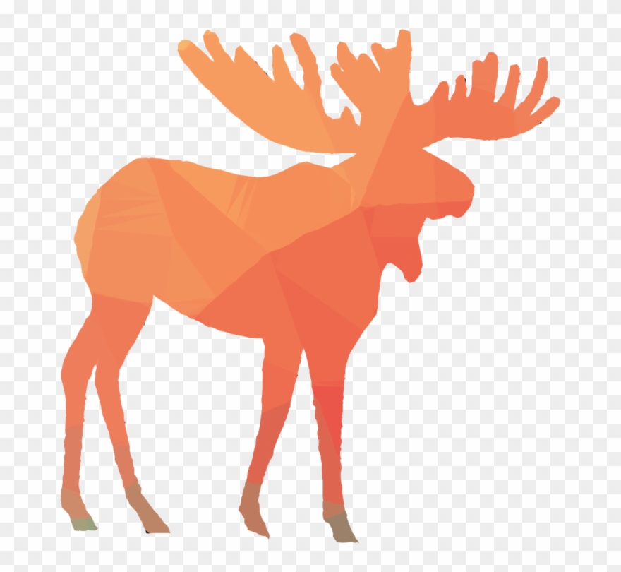 Moose Silhouette Clipart Moose Silhouette - Moose Silhouette - Png Download