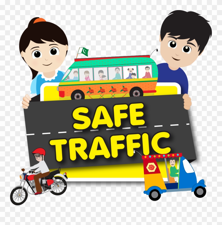Pollution Clipart Traffic Pollution - Safe Traffic - Png Download