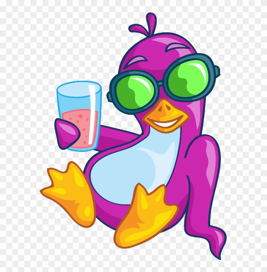 About Us - Penguin On Ice Cube Cartoon Clipart