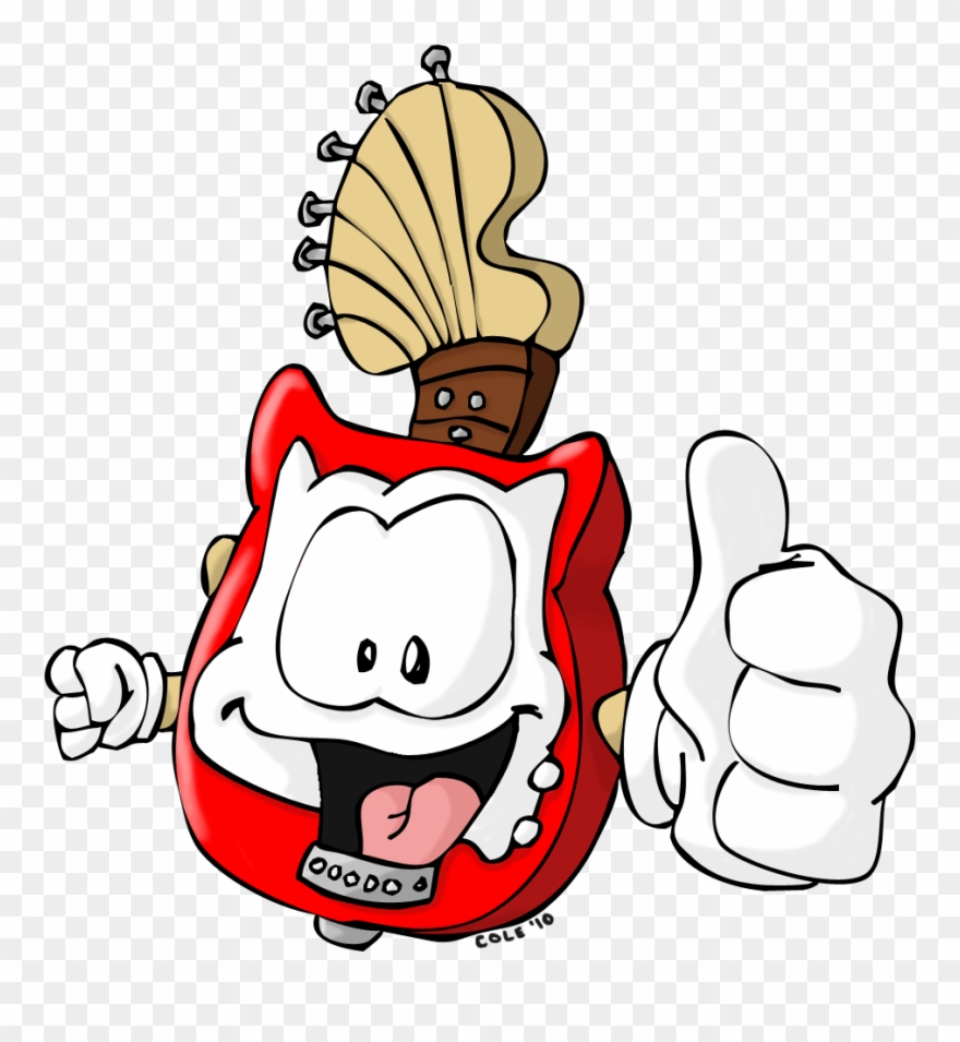 Guitar Mascot Clipart