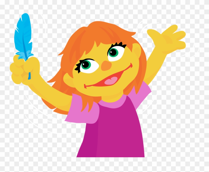 'sesame Street' Introduces A New Muppet Character With - Julia From Sesame Street Clipart
