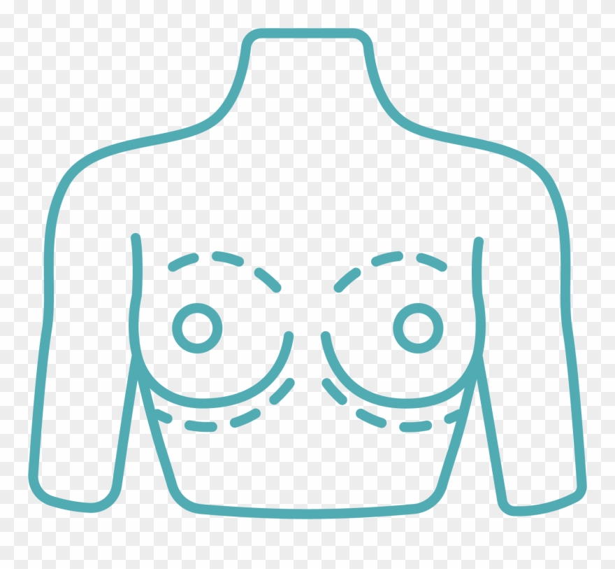 Breast Plastic Surgery Icon Clipart