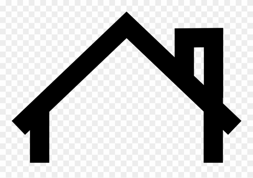 Its An Icon That Looks Just Like The Roof Of A House - Roof Clipart