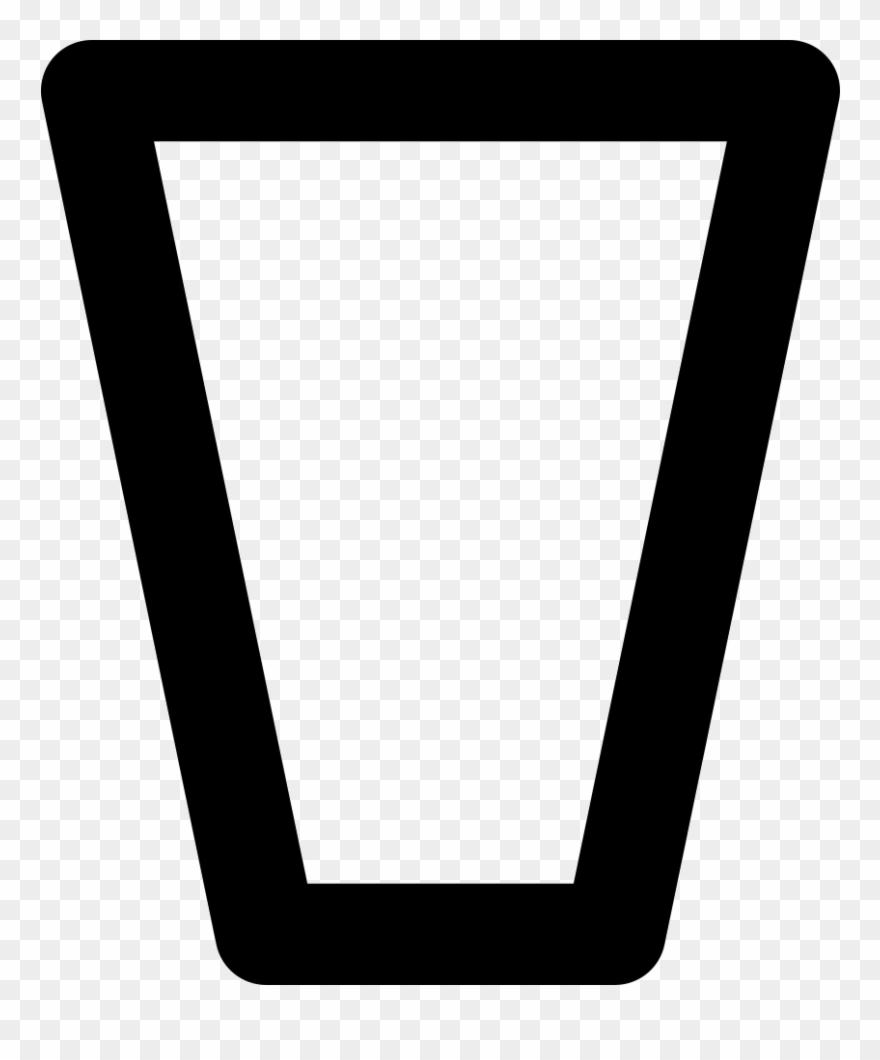 Empty Glass Outline Comments - Icono De Vaso Png Clipart