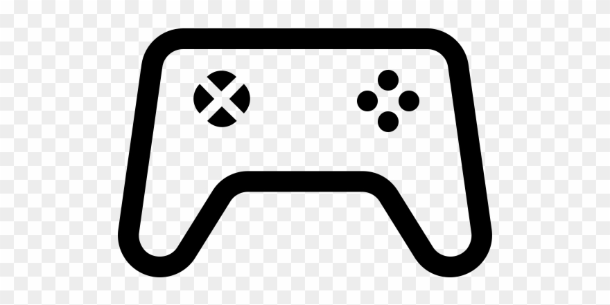 Video Game Controller Rubber Stamp - Game Controller Clipart
