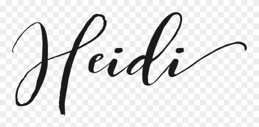 Heidi Dean - Name Heidi In Calligraphy Clipart