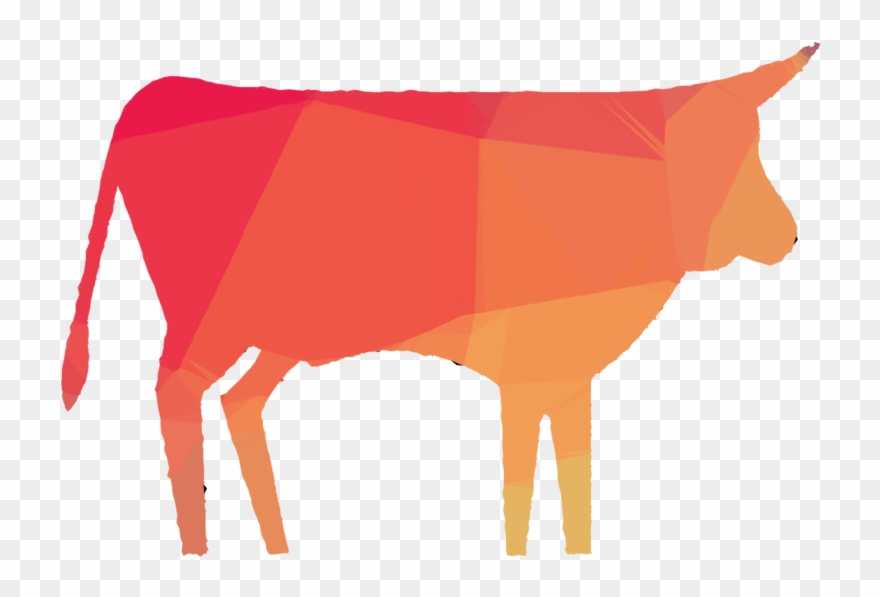 Orange Clipart Cattle Ox Clip Art - Dairy Cow - Png Download