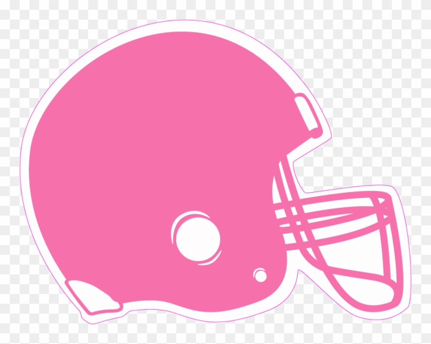 Pink Football Helmet Clip Art - Pink Football Helmet Clipart - Png Download