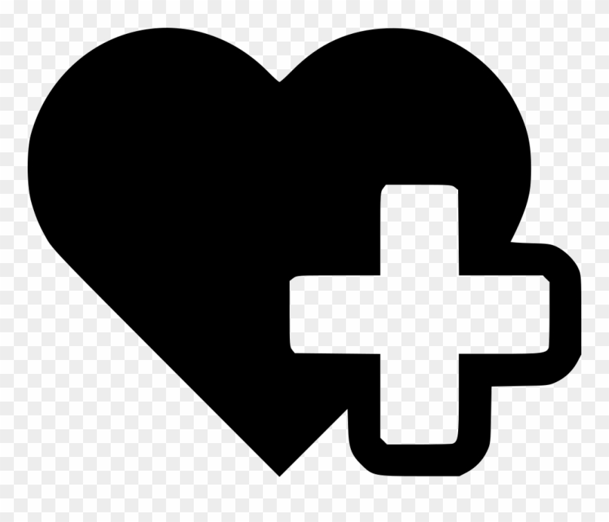 Heart Cross Medical Comments - Heart With Cross Icon Clipart