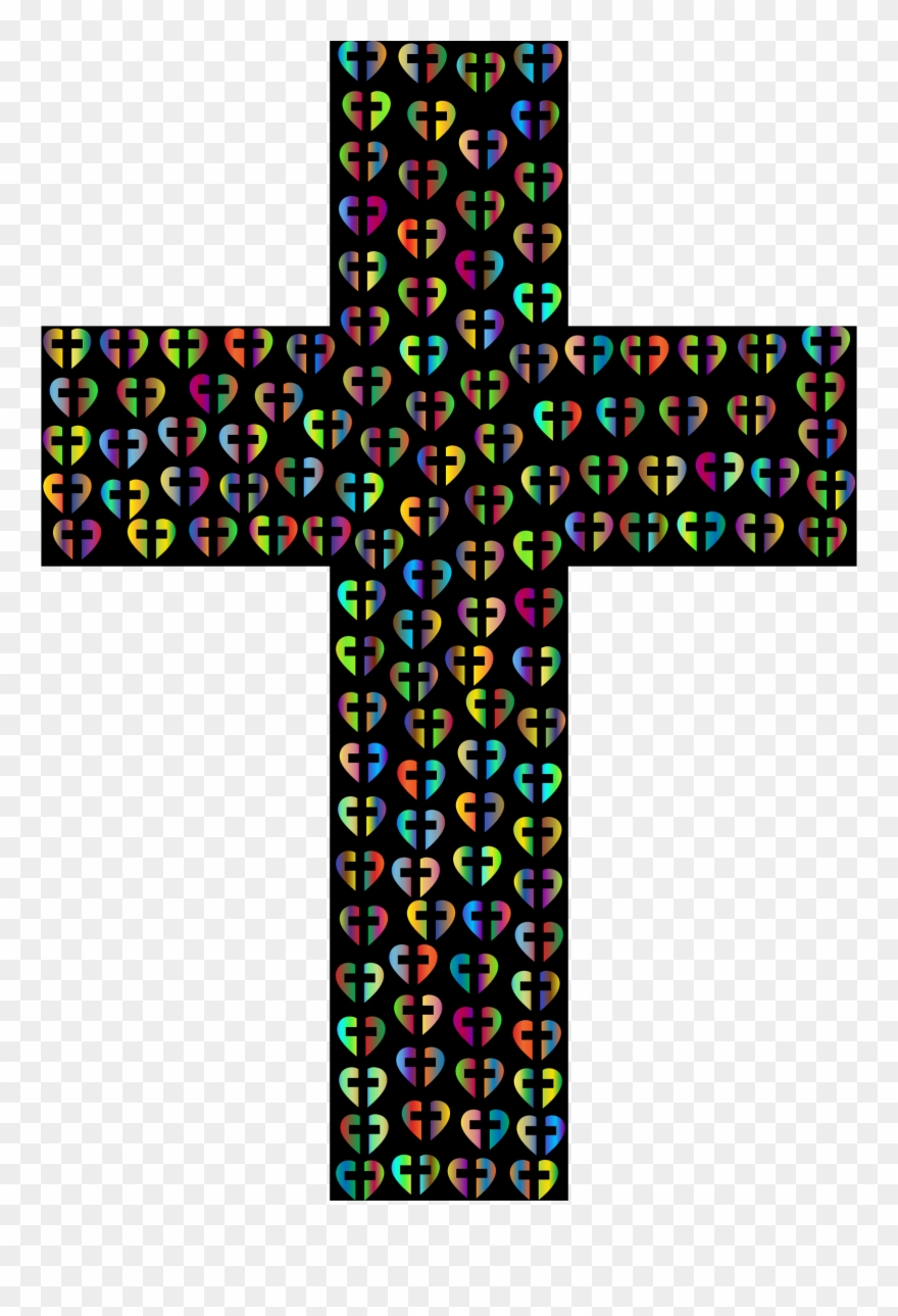 Heart Cross Fractal 2 Clipart