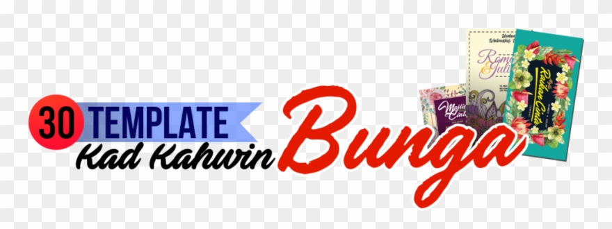 Dapatkan 30 Template Kad Kahwin Bunga Format Illustrator - Graphic Design Clipart