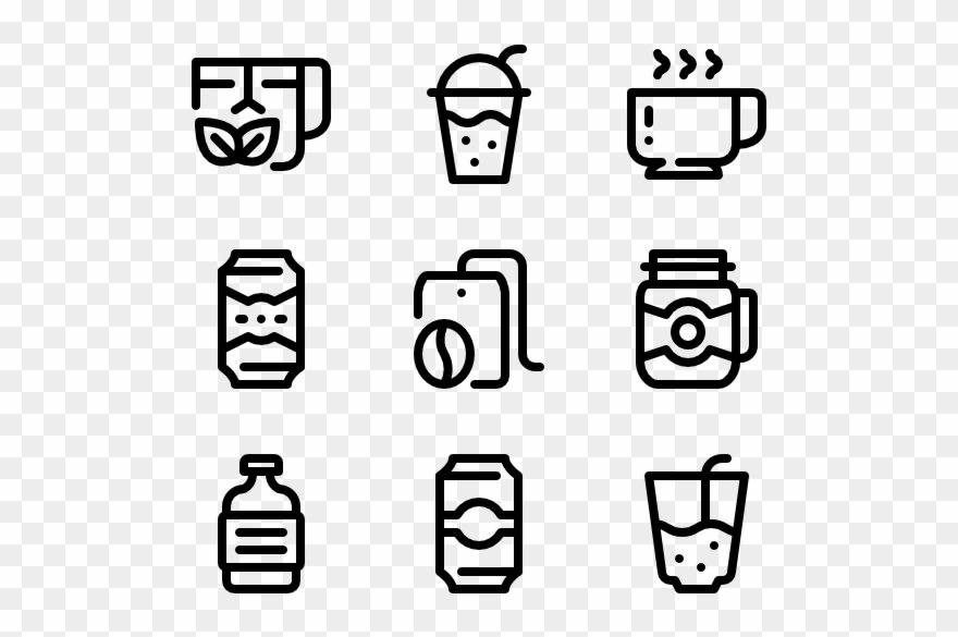 Beverages - Offer Icons Clipart