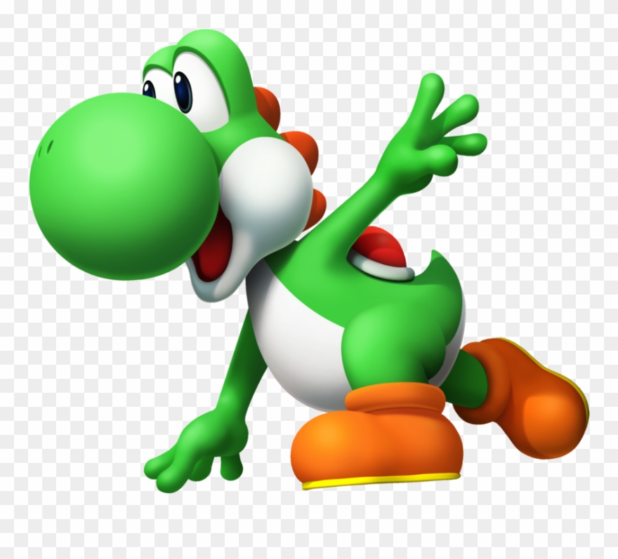 Yoshi Happy Sound - Green Yoshi Clipart