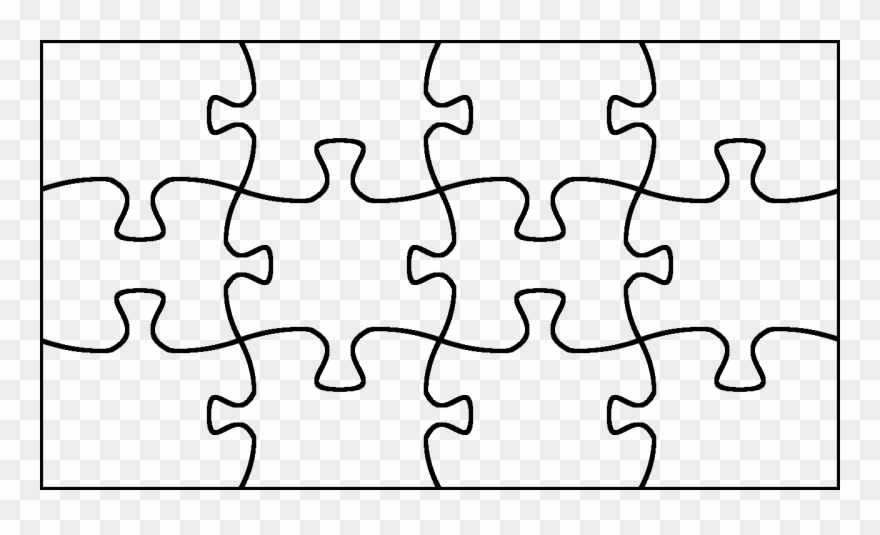 Jigsaw Puzzle Pieces Maker - Outline Of A Puzzle Clipart
