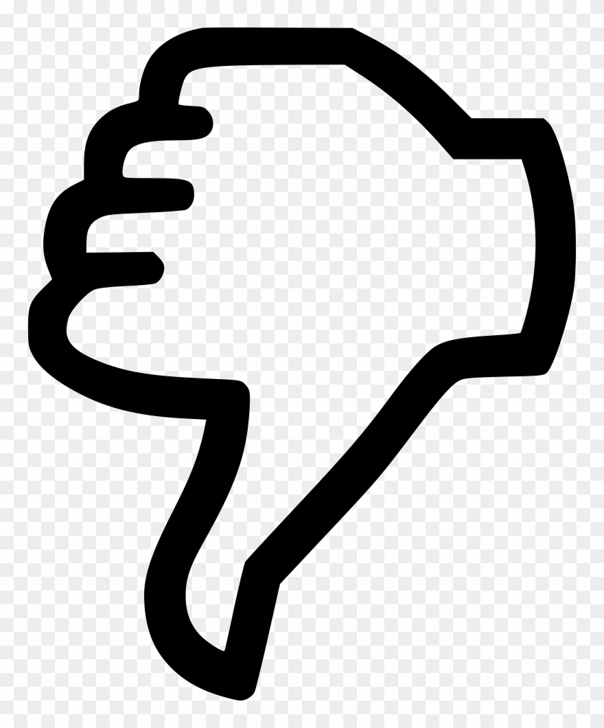 Thumbs Down Dislike Comments Clipart