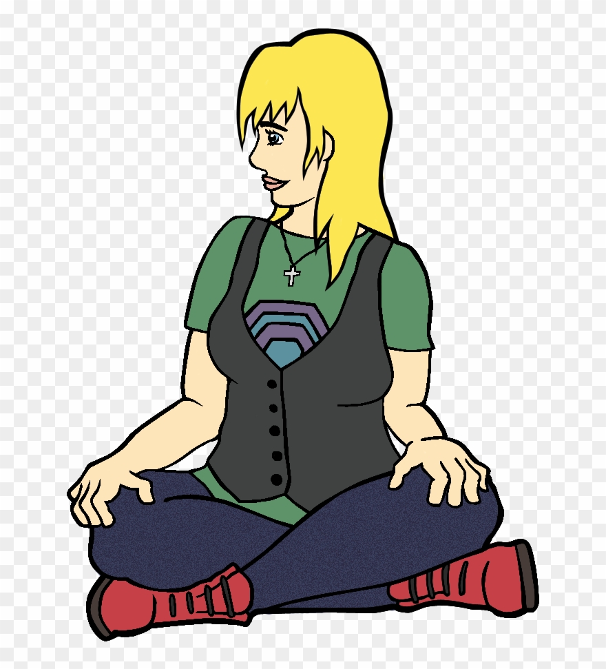 Above Is My Cv - Sitting Clipart