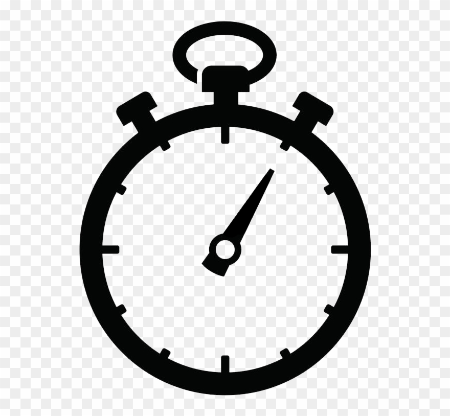 Stopwatch Icon - Icone Chronomètre Clipart