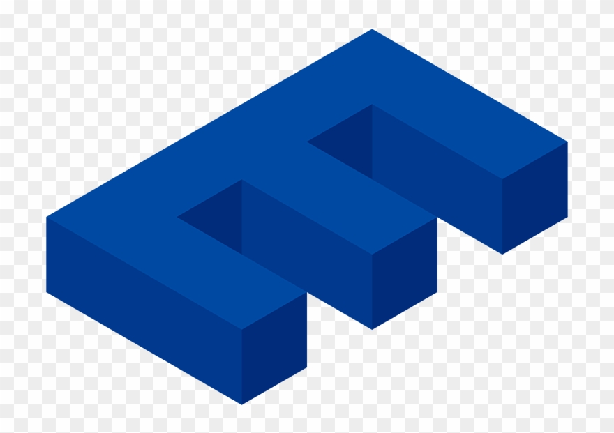 The E Dark-blue - Blue Clipart