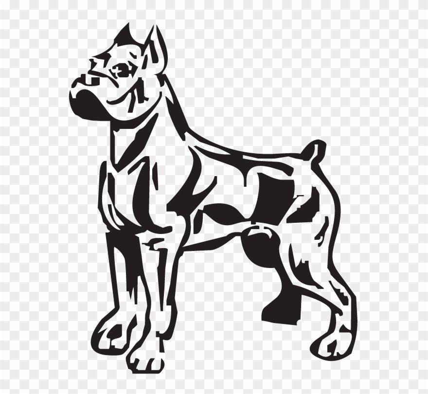 Tribal Boxer Clipart